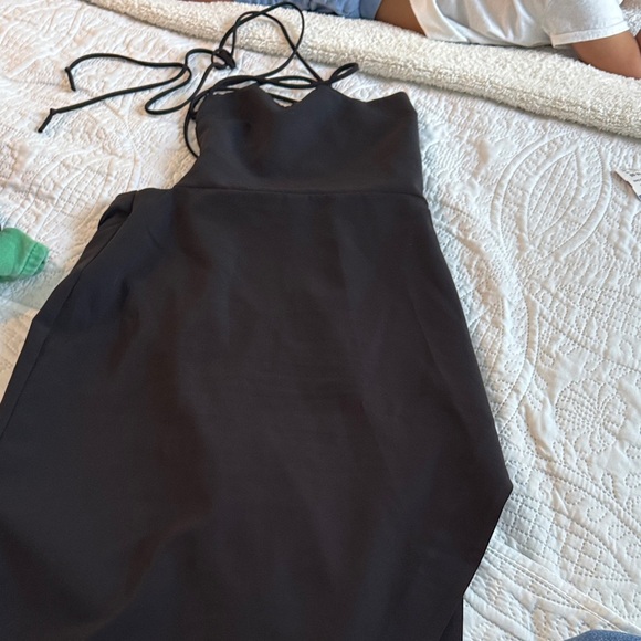 NBD Becky Black Backless Strappy Dress size large - Picture 7 of 9